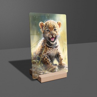 Akrylové sklo Akvarelový leopard