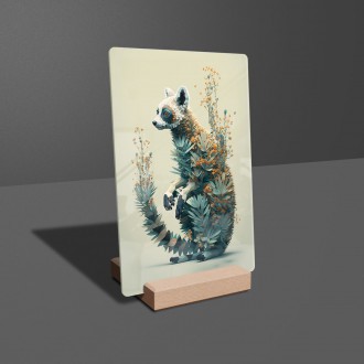 Akrylové sklo Květinový lemur