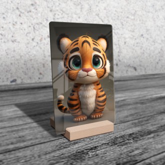 Akrylové sklo Roztomilý tygr
