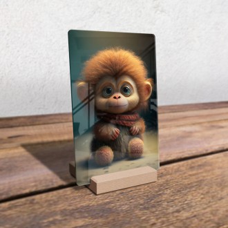 Akrylové sklo Animovaný opičák