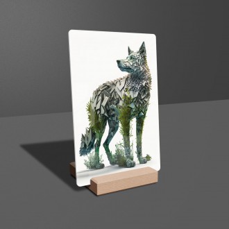Akrylové sklo Přírodní vlk