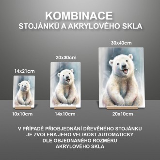 Akrylové sklo Akvarelový lední medvěd