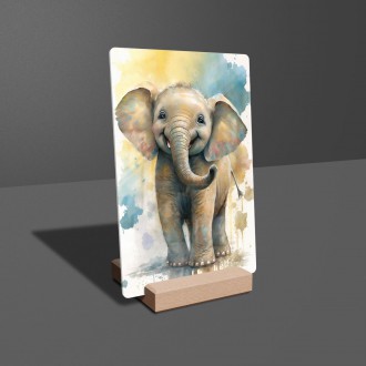 Akrylové sklo Akvarelový slon