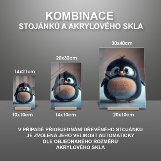 Akrylové sklo Animovaný tučňák