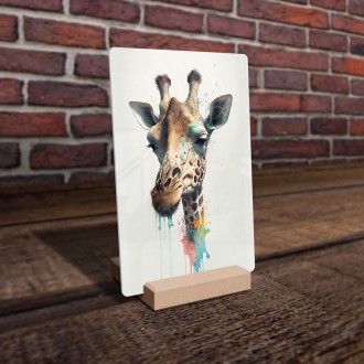 Akrylové sklo Graffiti žirafa