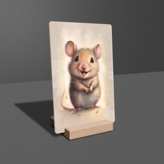 Akrylové sklo Akvarelová myš