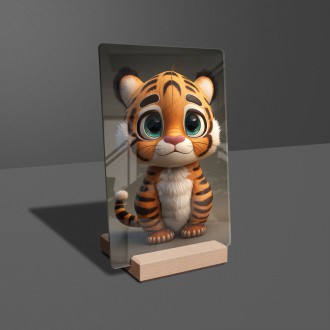 Akrylové sklo Roztomilý tygr