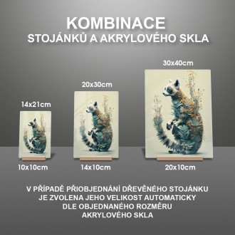 Akrylové sklo Květinový lemur