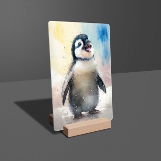 Akrylové sklo Akvarelový tučňák