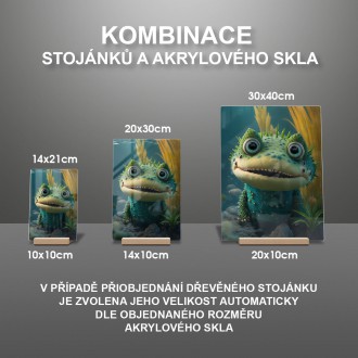 Akrylové sklo Roztomilý krokodýl