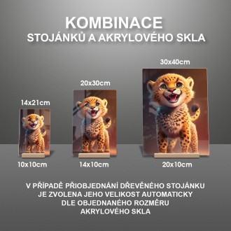 Akrylové sklo Roztomilý gepard