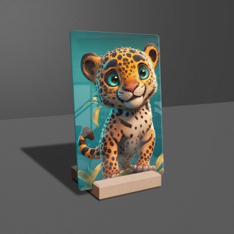 Akrylové sklo Roztomilý leopard