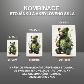 Akrylové sklo Přírodní medvídek