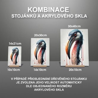 Akrylové sklo Graffiti plameňák