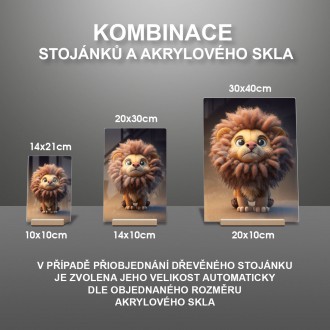 Akrylové sklo Animovaný lvíček