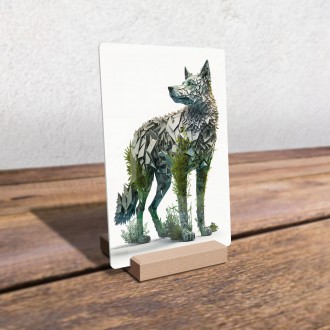 Akrylové sklo Přírodní vlk