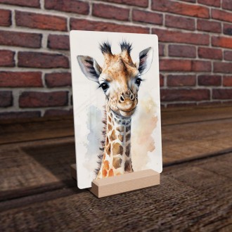 Akrylové sklo Akvarelová žirafa