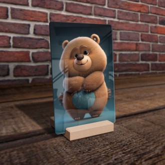 Akrylové sklo Animovaný medvěd