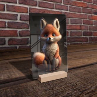 Akrylové sklo Animovaná liška