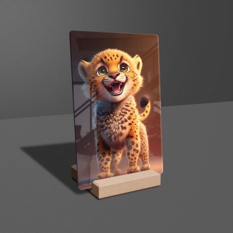 Akrylové sklo Roztomilý gepard