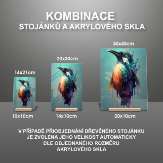Akrylové sklo Graffiti tučňák 1