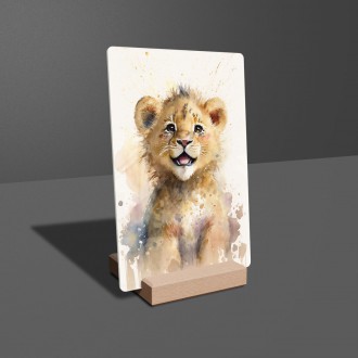 Akrylové sklo Akvarelové lvíček