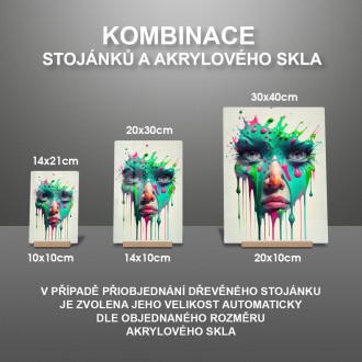 Akrylové sklo Graffiti tvář