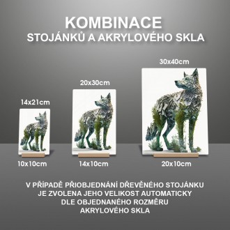 Akrylové sklo Přírodní vlk