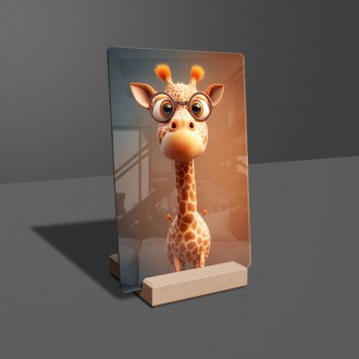 Akrylové sklo Animovaná žirafa
