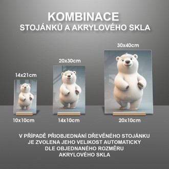 Akrylové sklo Animovaný lední medvěd