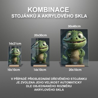 Akrylové sklo Animovaný krokodýl