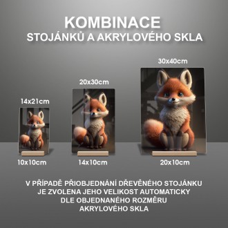 Akrylové sklo Animovaná liška