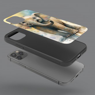 Kryt na mobil Akvarelový slon