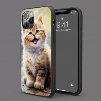 Kryt na mobil Akvarelová kočka