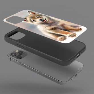 Kryt na mobil Akvarelový vlk