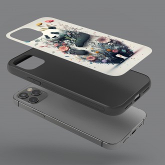 Kryt na mobil Květinová panda