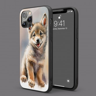 Kryt na mobil Akvarelový vlk