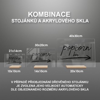 Popcorn bar se šipkou