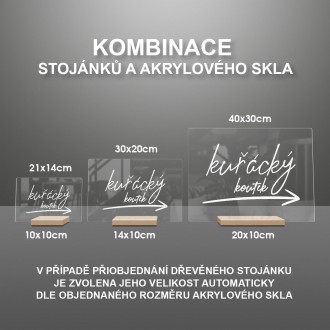 Kuřácký koutek se šipkou