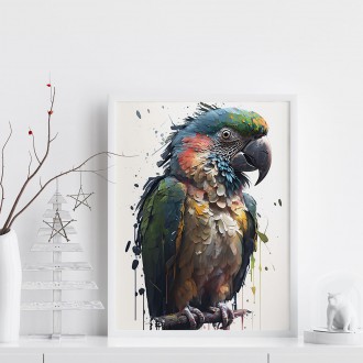 Graffiti papoušek