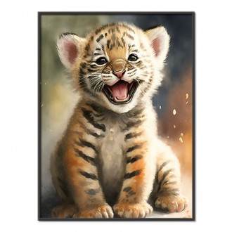 Akvarelový tygr