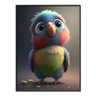 Animovaný papoušek