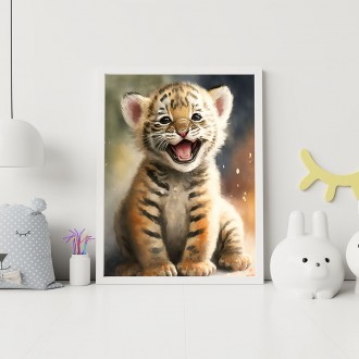 Akvarelový tygr