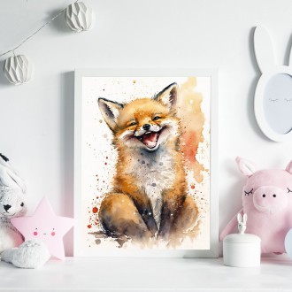 Akvarelová liška