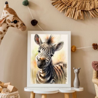 Akvarelová zebra