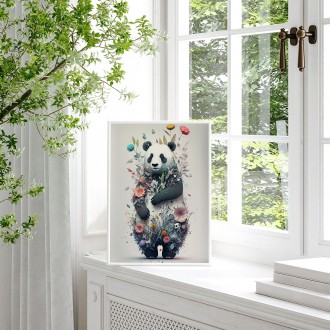 Květinová panda