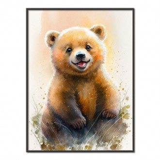 Akvarelový medvěd