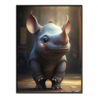 Roztomilý nosorožec