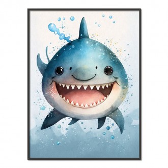 Akvarelový žralok