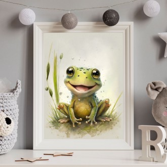 Akvarelová žaba